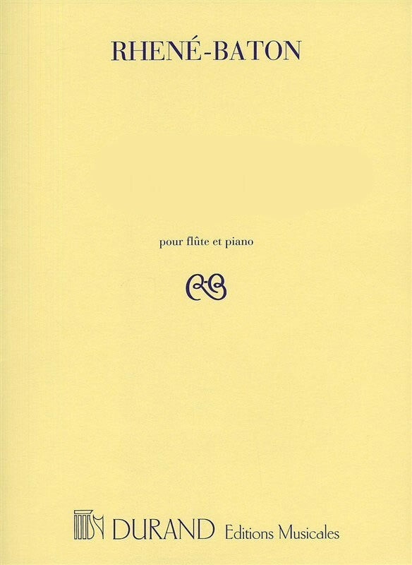 Rhene-Baton - Bourree Op 42 Flute/Piano (Softcover Book)