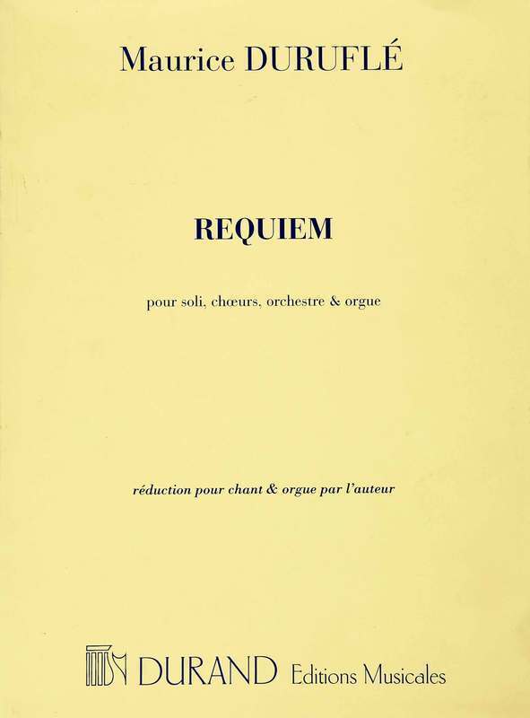 Requiem Op 9 Vocal Score Book