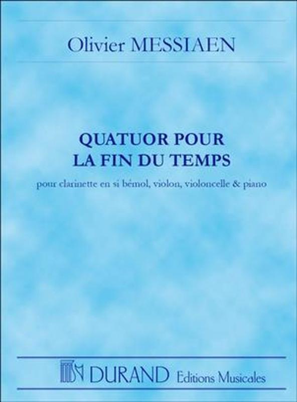 Messiaen - Quatuor Pour Le Fin Du Temps Study Score Book