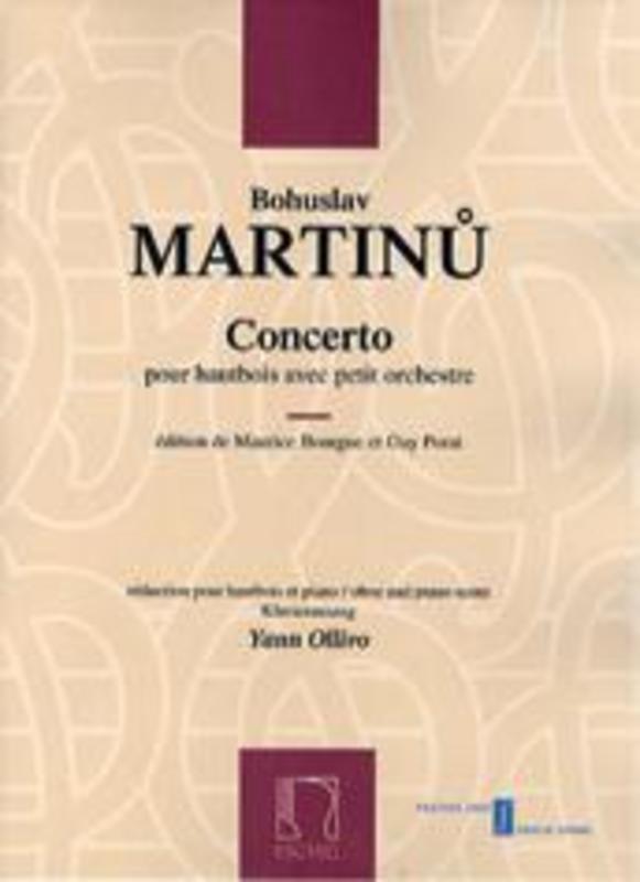 Martinu - Concerto Oboe/Piano (Softcover Book)