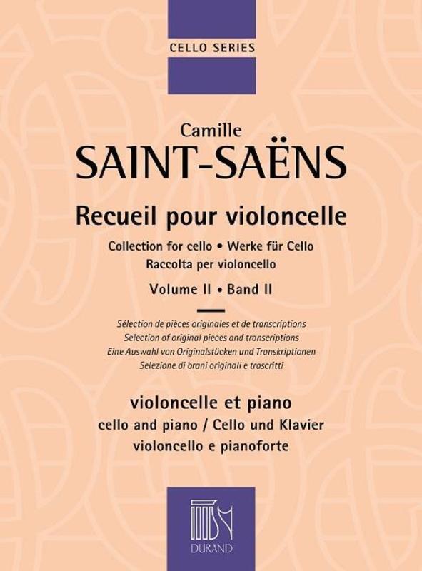 Saint Saens - Collection For Cello Vol 2 (Softcover Book)