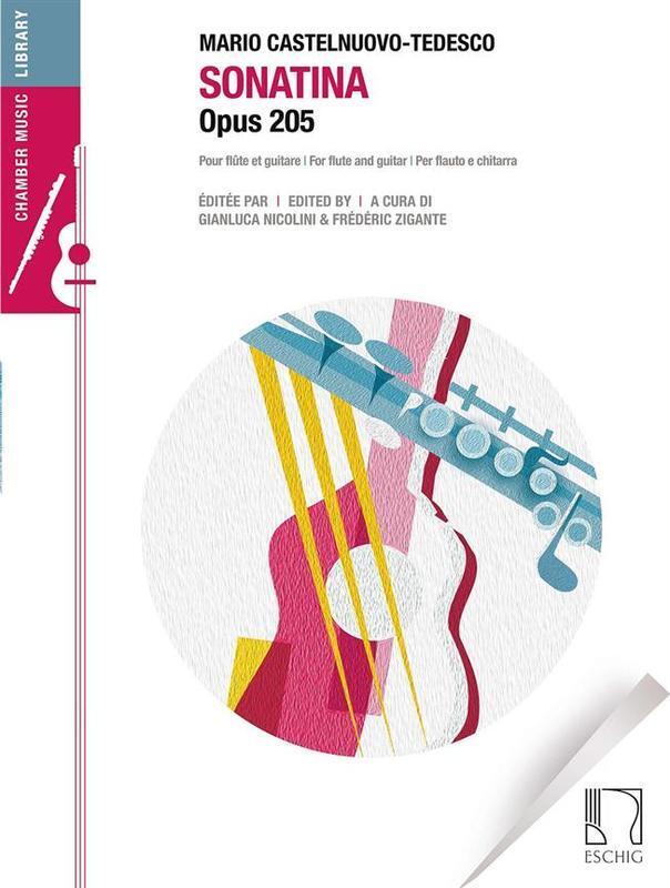 Castelnuovo-Tedesco - Sonatina Op 205 Flute/Guitar (Softcover Book)