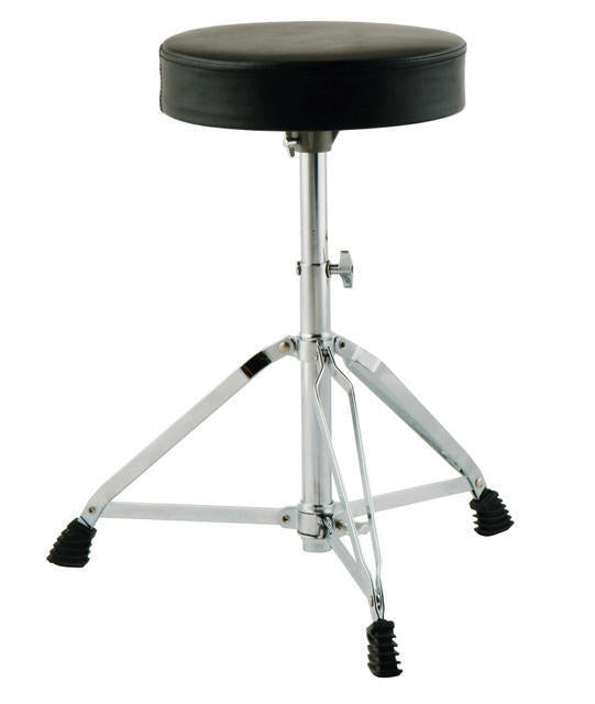 On-Stage DFMDT2 Double-Braced Drum Throne with Foam-Cushioned Seat and Height Adjustment