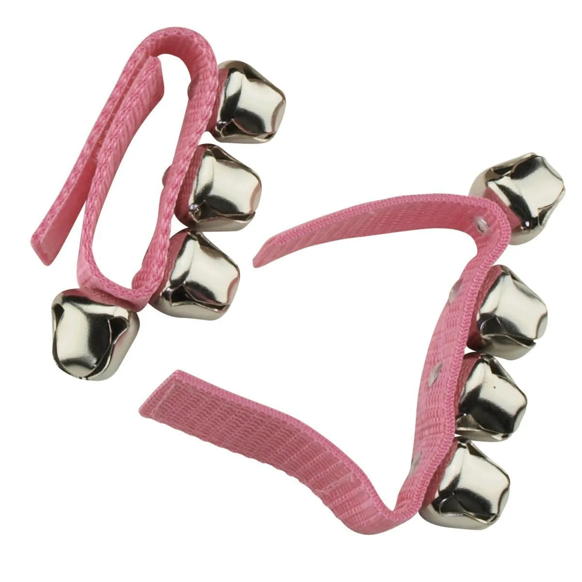 Drumfire DFP-WB4-PNK Pink Wrist Bells Set with Velcro Strap