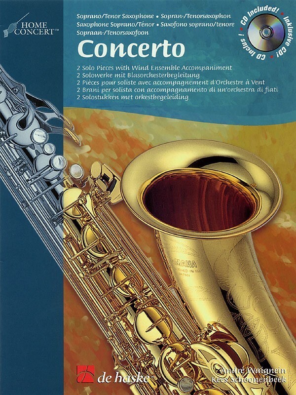 Concerto Home Concert Tenor Sax Softcover Book/CD