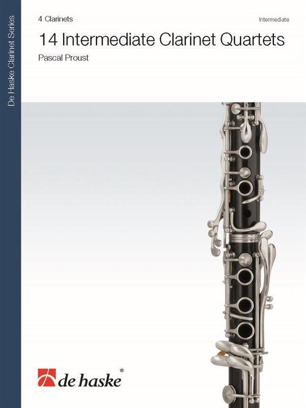 14 Intermediate Clarinet Quartets (Music Score/Parts) Book