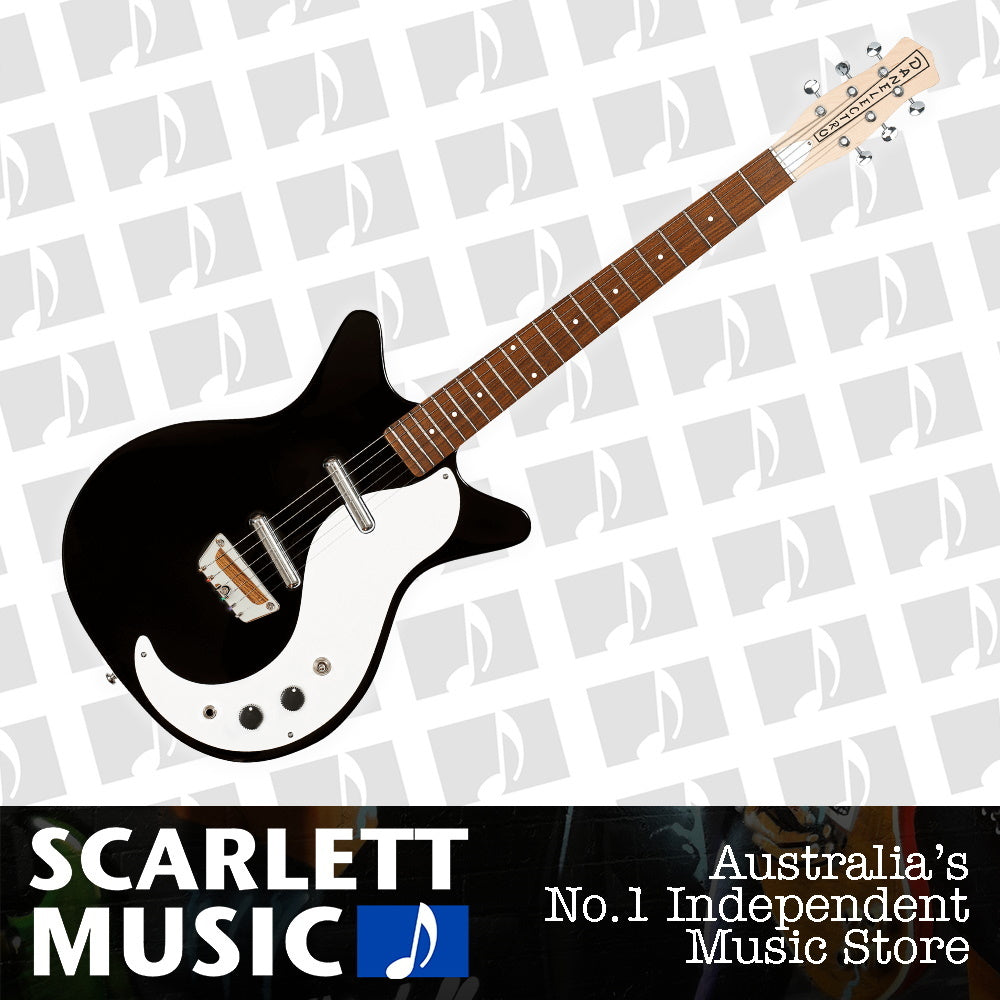 Danelectro Stock '59 Electric Guitar Black Gloss — view 2