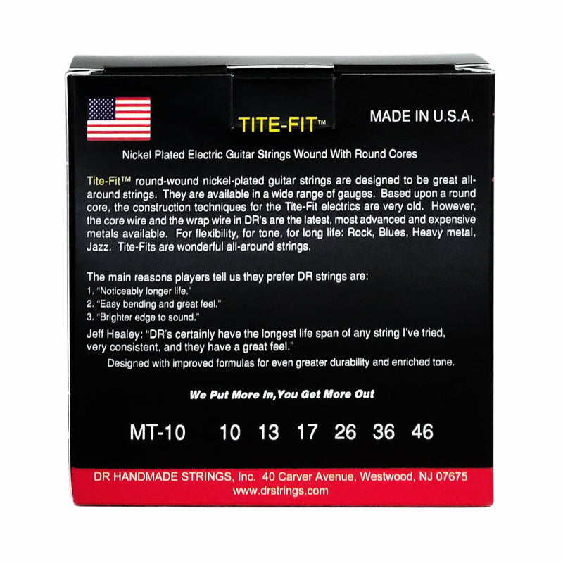 Dr Tite-Fit Nickel Plated Electric Guitar Strings Medium 10-46 — view 3