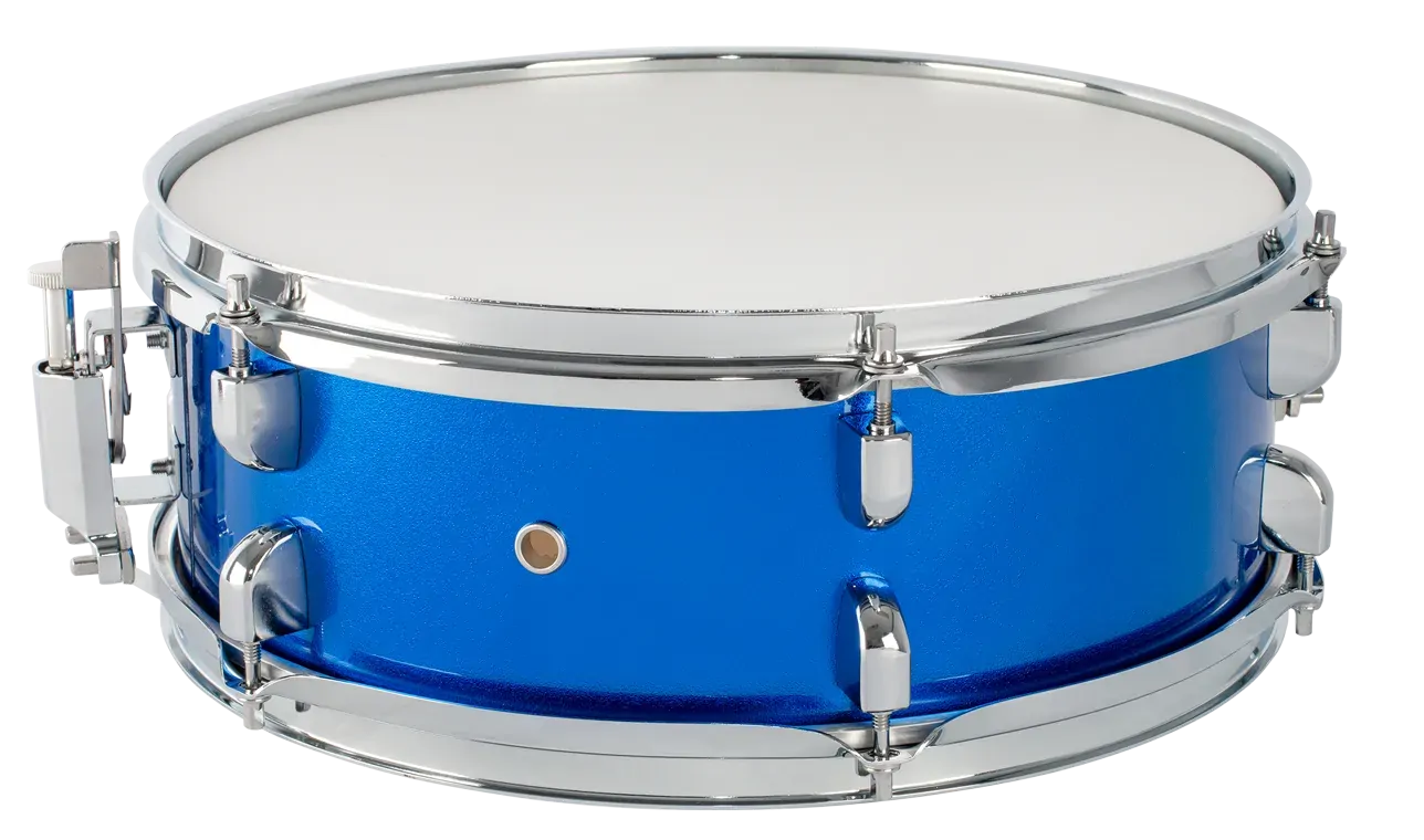 DXP 14x5 Snare Drum Blue, 6 Ply Basswood Shell, 12 Chrome Lugs