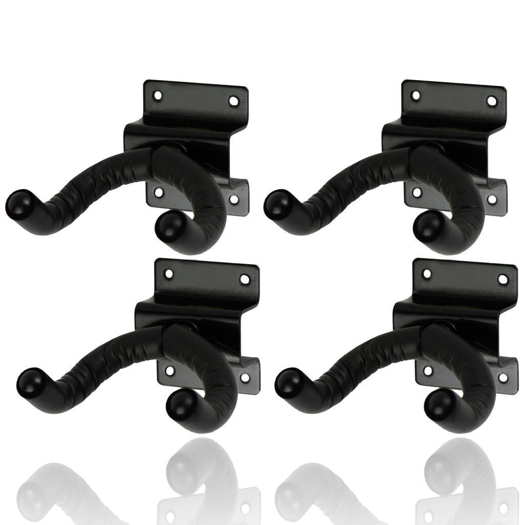 4 x CPK Guitar Wall Hangers, Screw mount lipped metal base, swivel head *NEW*