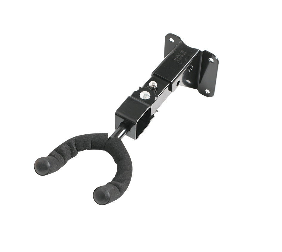 CPK Ukulele Wall Hanger Lipped Metal Base Swivel Head Screw Mount Black