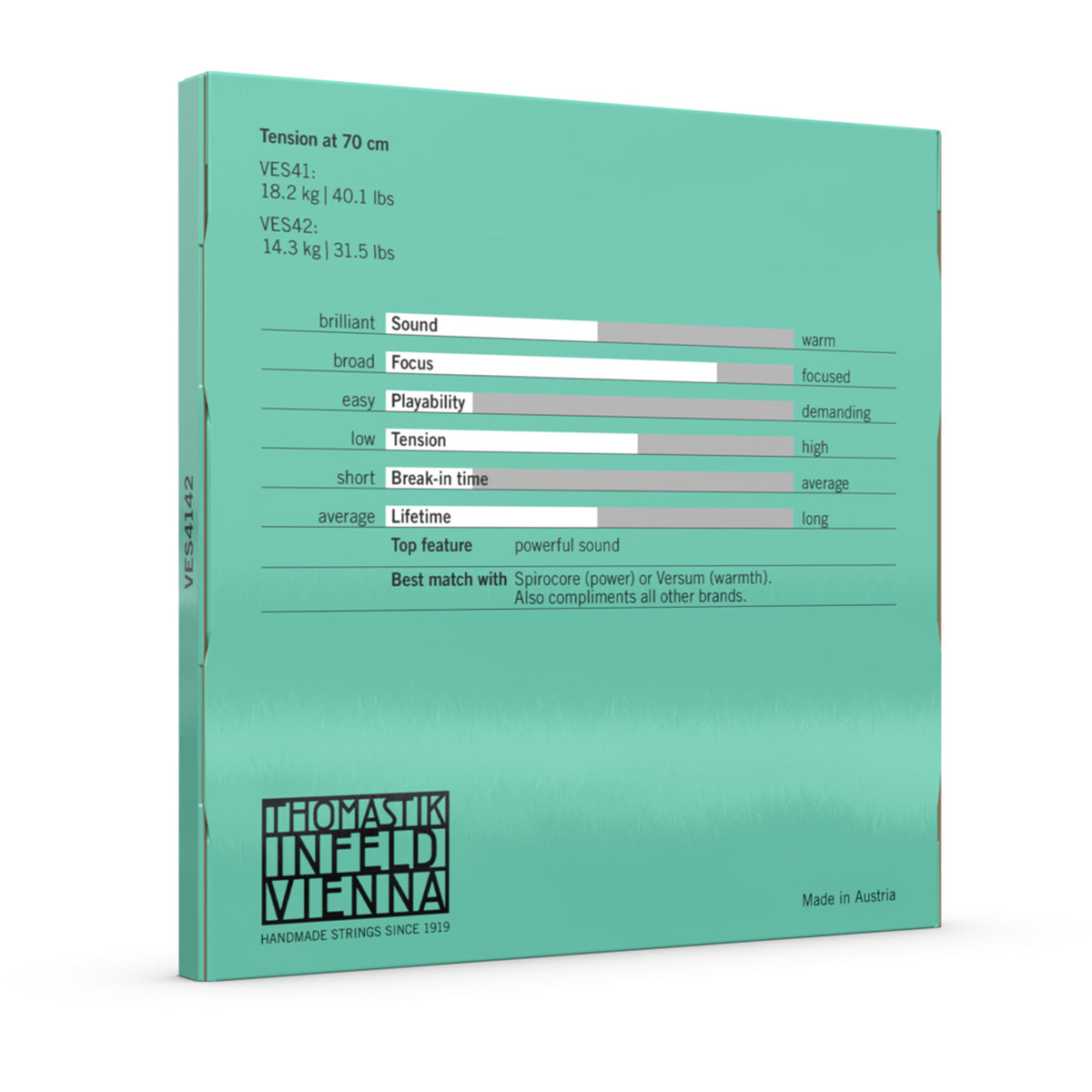 Thomastik Versum Solo 'A' & 'D' Cello String Twin Pack 4/4 Medium — view 3