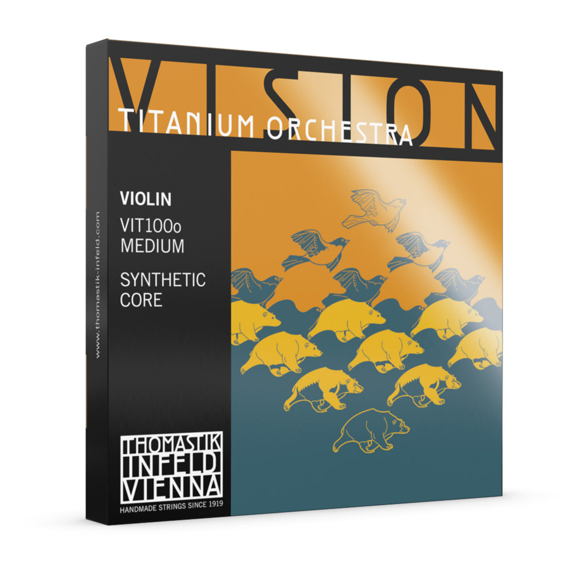 Thomastik Vision Titanium Violin Orchestra 4/4 String Set - Medium
