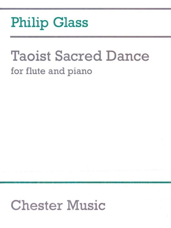 Glass - Taoist Sacred Dance For Flute/Piano (Softcover Book)
