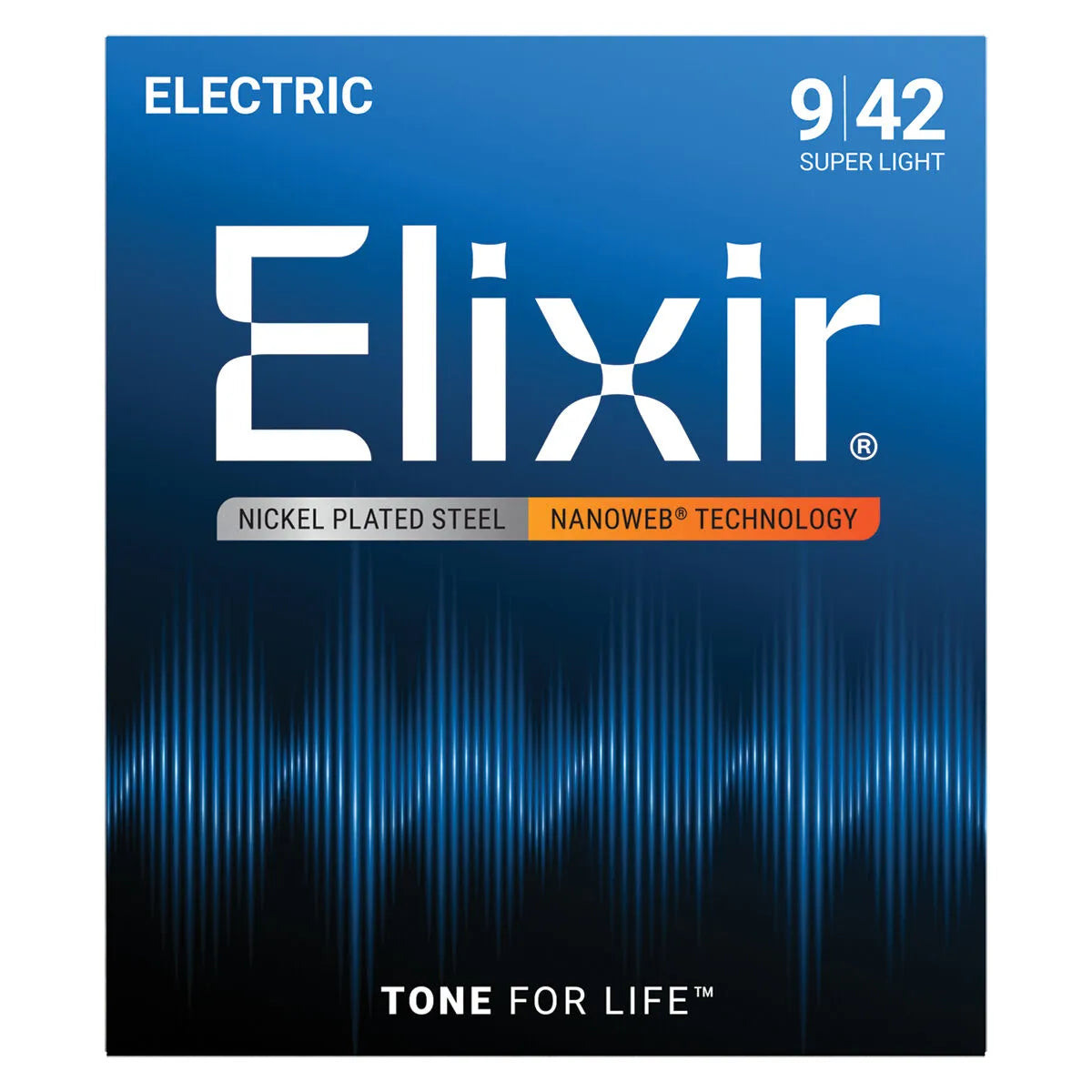 Elixir 12002 Nanoweb Electric Guitar Strings Super Light 9-42