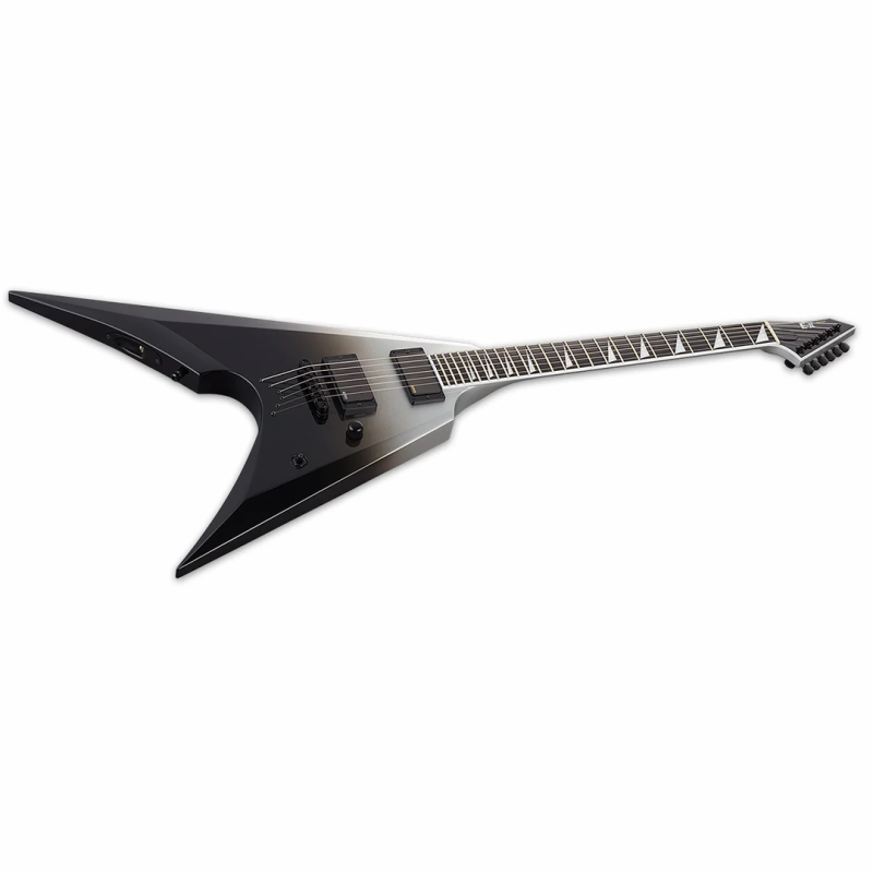ESP E-II Arrow NT Black Silver Fade Neck Thru Guitar — view 3