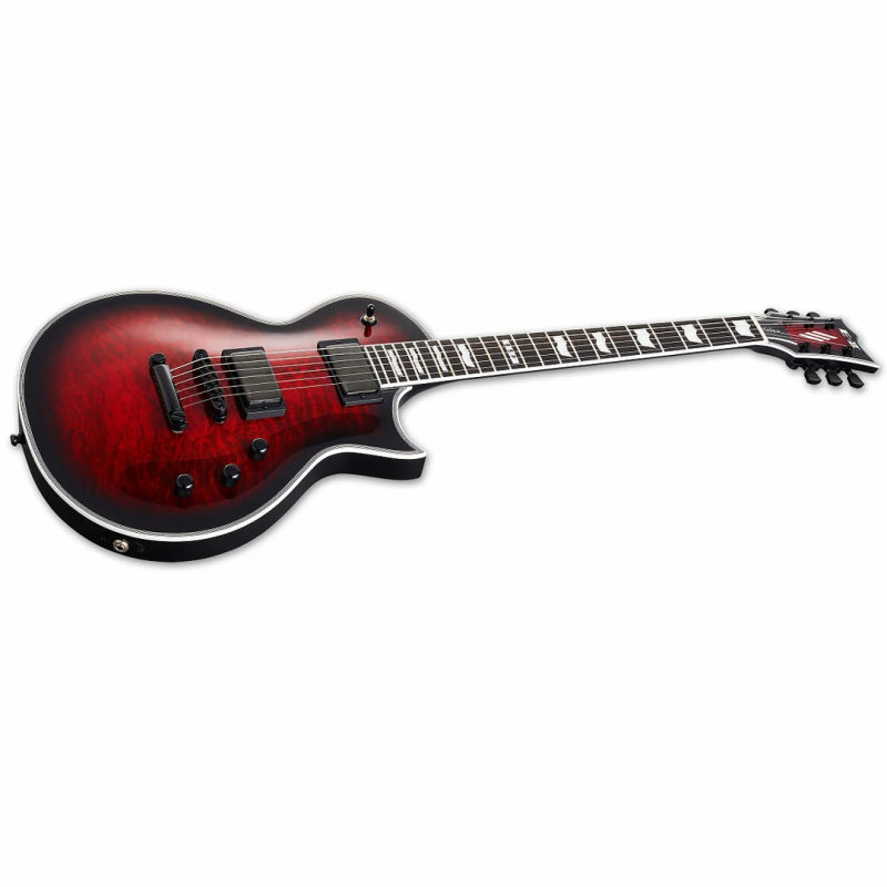 ESP E-II Eclipse II Quilted Maple STBC Sunburst Electric Guitar with EMG Pickups — view 2