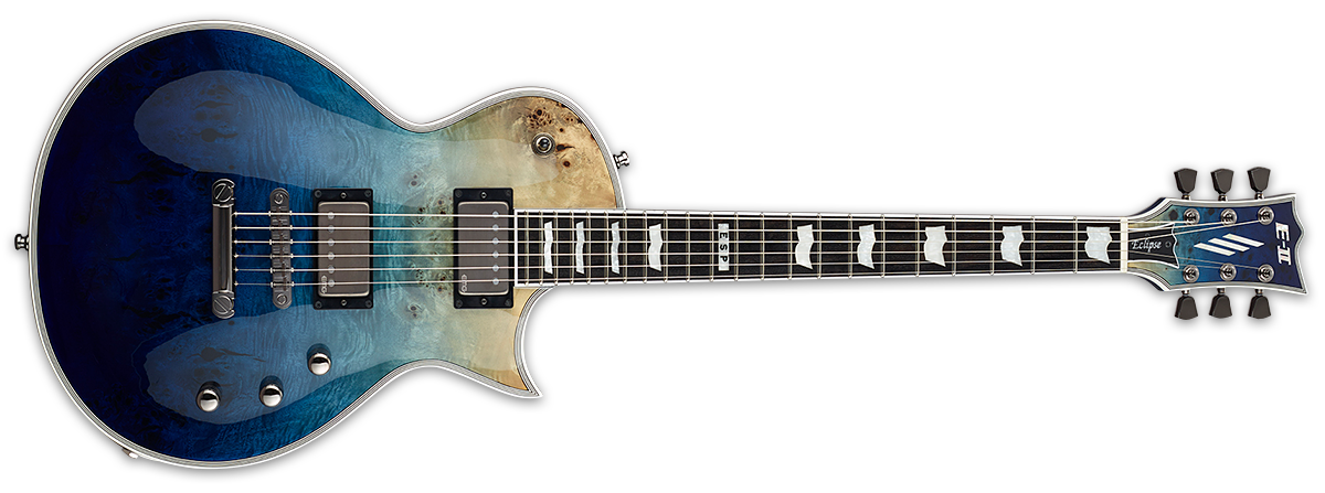 ESP E2 Eclipse II Blue Natural Fade Electric Guitar