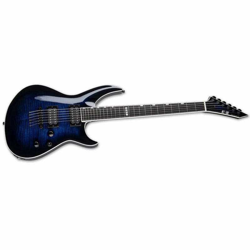 ESP E-II Horizon-III Flame Top Reindeer Blue Left Handed Guitar — view 3