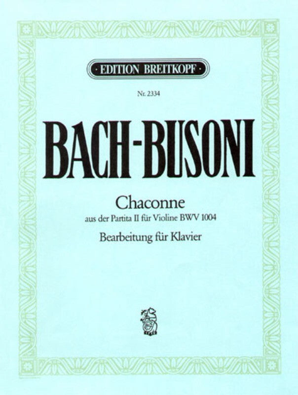 Chaconne D Min Arr Busoni (Softcover Book)