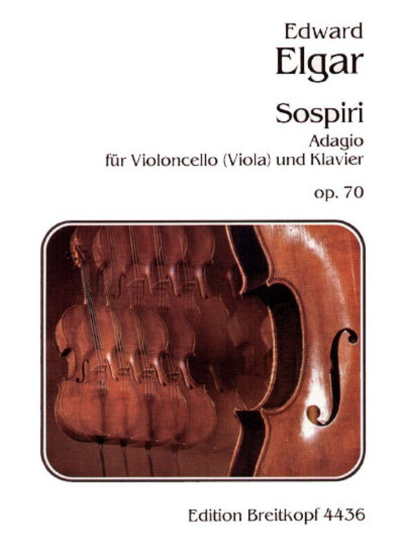 Sospiri Op 70 Viola Vlc Piano Ed Klengel (Softcover Book)