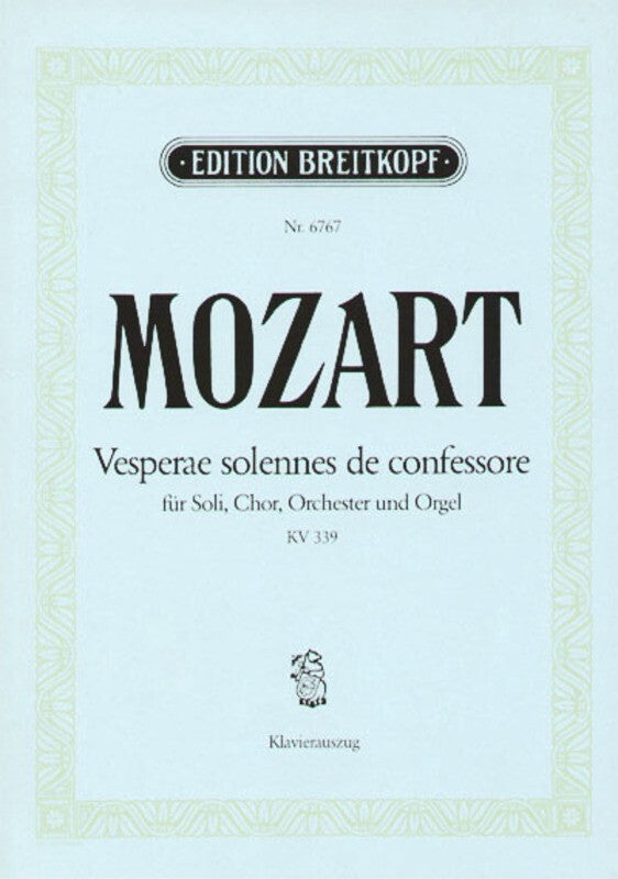 Vesperae Solennes De Confessore K339 (Softcover Book)