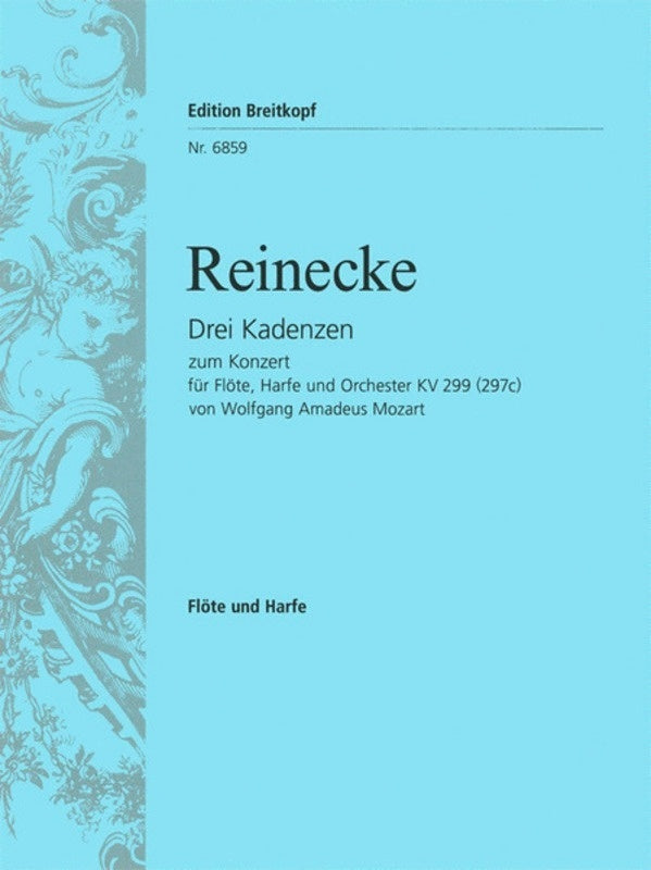 Cadenzas 3 Concerto K299 Ed Reinecke Flute/Harp/Piano Book