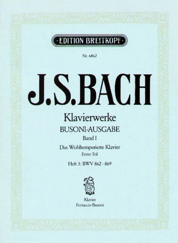 Preludes And Fugues Book 1 Part 3 Busoni Edition