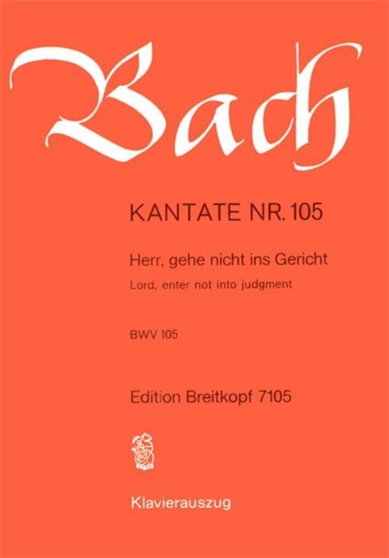 Cantata No 105 Herr Gehe Nicht Ins Gericht