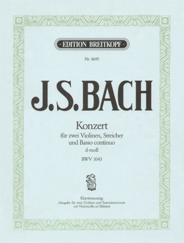 Concerto Bwv 1043 D Min 2 Ed Petrenz Violin Piano Book