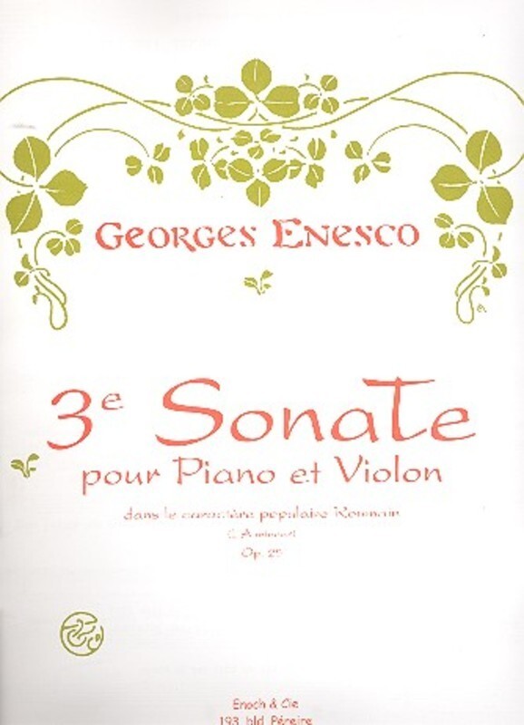 Sonata No 3 Op 25 Violin/Piano Book