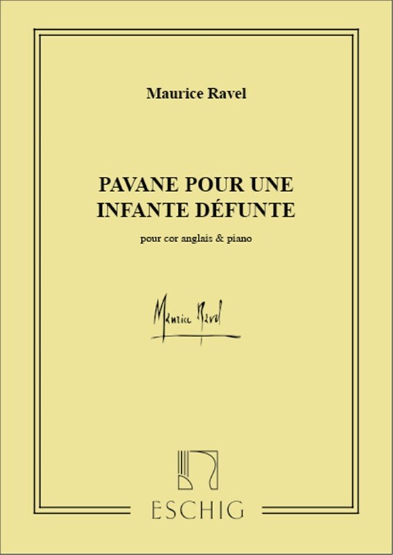 Ravel - Pavane Pour Une Infante Defunte Cor Anglais/Piano (Softcover Book)