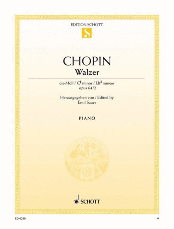 Waltz Op 64 No 2 C Sharp Min Book