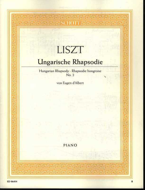 Hungarian Rhapsody No 2 Arr Dalbert (Softcover Book)