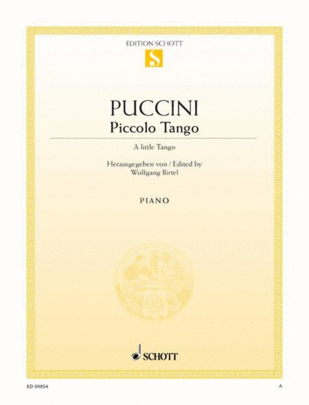 Puccini - Piccolo Tango For Piano (Sheet Music) Book