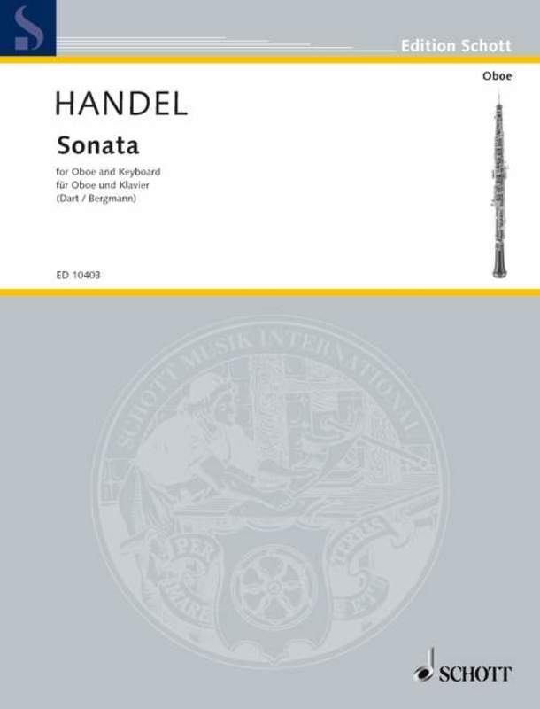 Handel - Sonata B Flat Hwv 357 Oboe/Piano (Softcover Book)