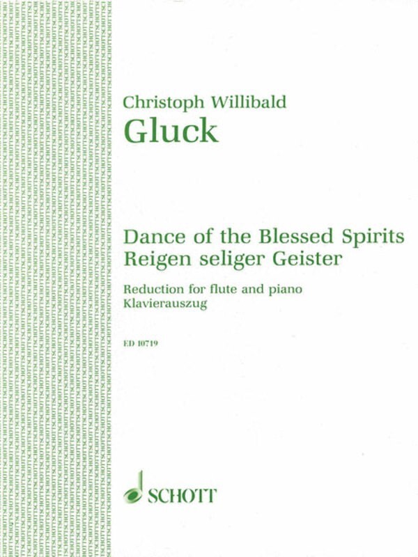 Gluck - Dance Of The Blessed Spirits Flute/Piano (Softcover Book)