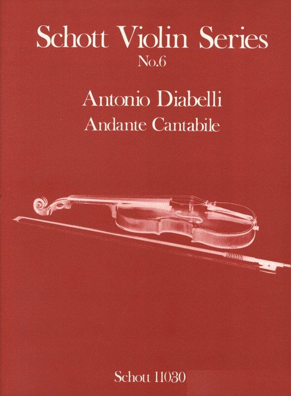 Andante Cantabile for Violin and Piano, Edited by Walter Bergmann, Grade 3, Anton Diabelli, Schott Music, 12 Pages