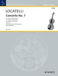 Locatelli Concerto Op 3 No 7 B Flat Major for Violin and Piano, Schott Music, 44 Pages