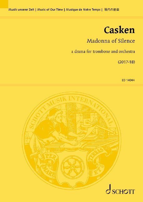 Madonna of Silence for Trombone and Orchestra Study Score by John Casken
