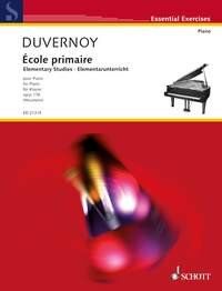 Duvernoy Elementary Studies Op. 176 for Piano - 40 Pages, Schott Music
