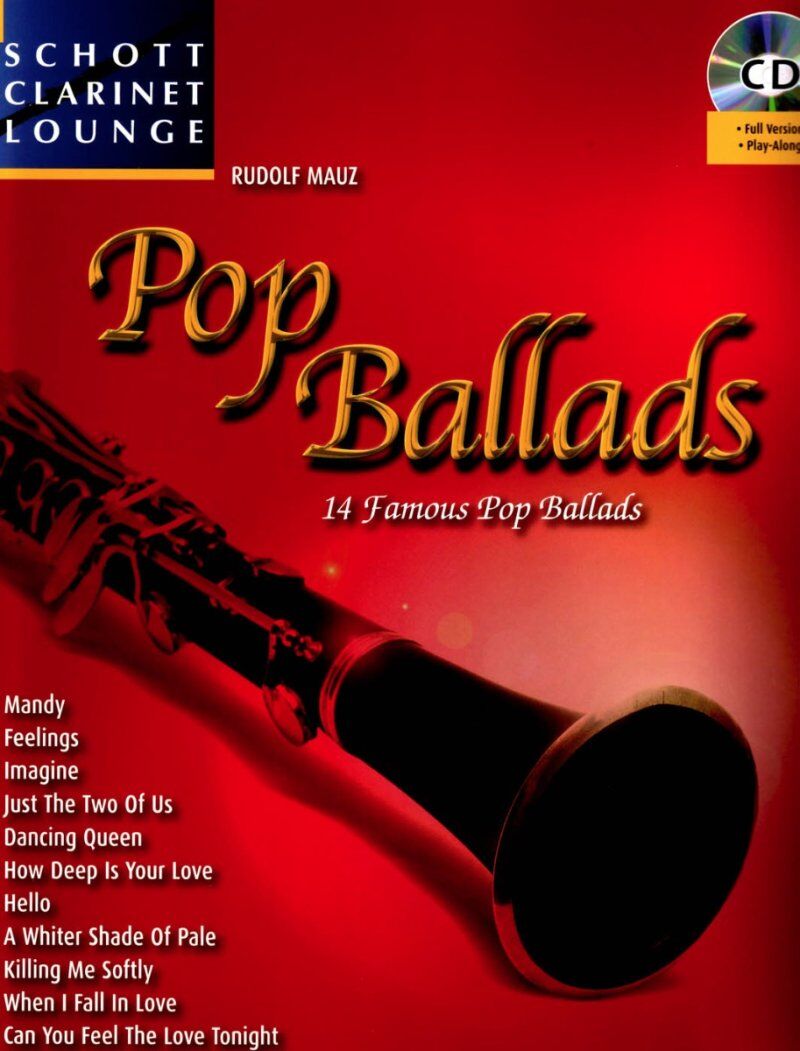 Pop Ballads for Clarinet Book with CD - 14 Arrangements by Rudolf Mauz