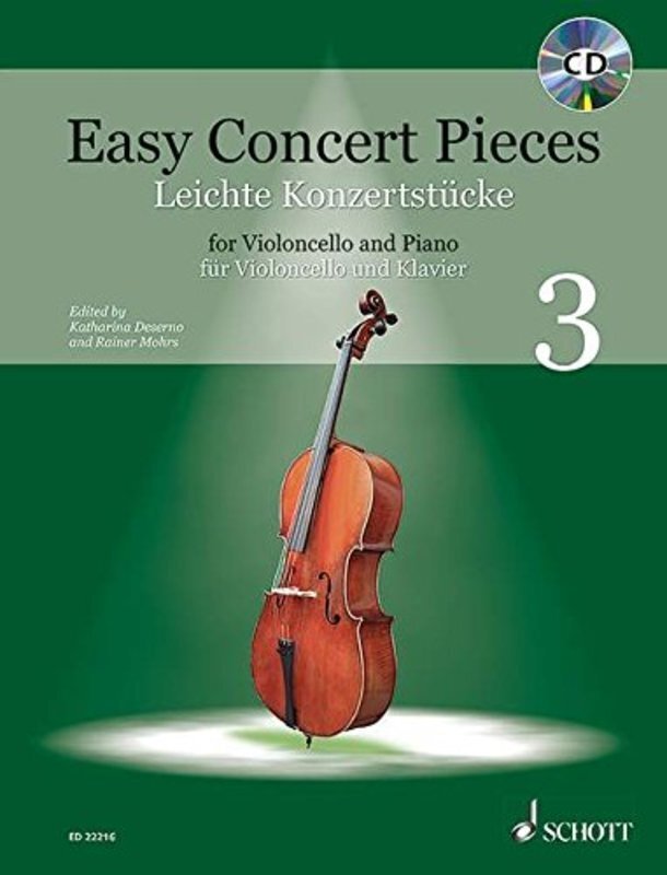 Easy Concert Pieces Book 3 — Cello and Piano (Schott Music)