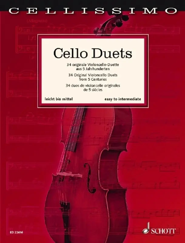 Cello Duets - 34 Original Cello Duets from 5 Centuries ED22416
