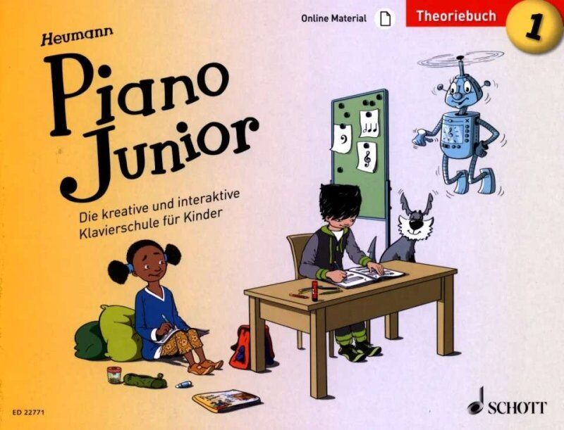 Piano Junior: Theoriebuch 1 Vol. 1 by Hans-Guenter Heumann, 48 pages, Schott Music