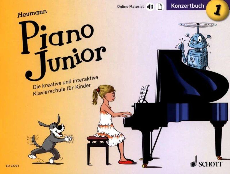 Piano Junior Konzertbuch 1 Vol. 1 by Hans-Guenter Heumann, 32 Pages, Schott Music