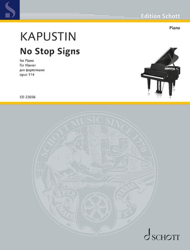 Kapustin - No Stop Signs Op 114 For Piano Softcover Book (Piano)