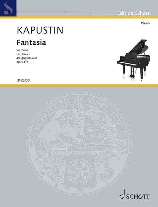 Kapustin - Fantasia Op 115 For Piano Softcover Book (Piano)