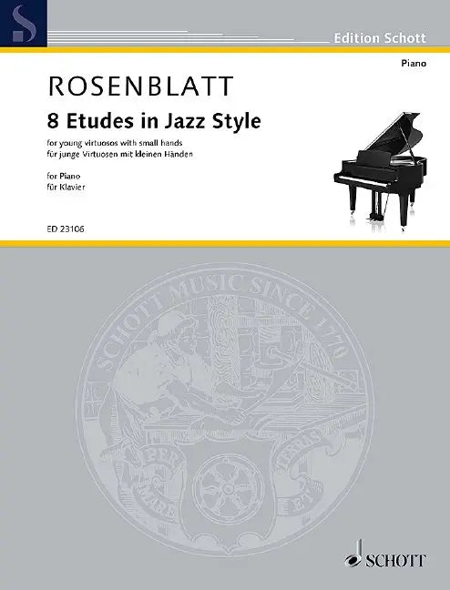 8 Jazz Style Piano Etudes Sheet Music Piano Solo Works by Composer