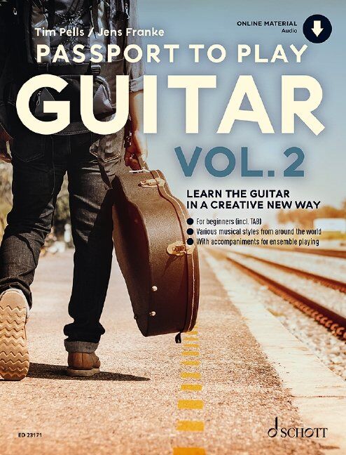 Passport To Play Guitar Vol. 2 by Schott Music, Standard Notation & TAB, 36 pages